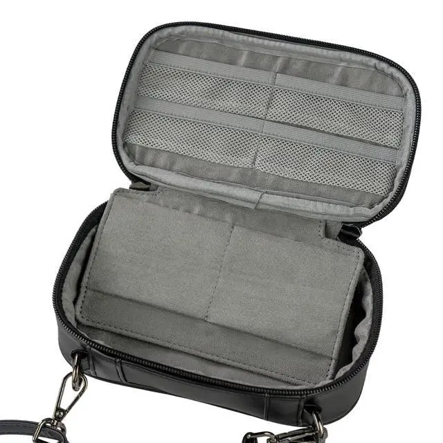 Alt view image 4 of 5 - Organizer Bag BX08 - Portable Electronic Device Carrier Bag, Houndstooth Pattern, Compact & Lightweight, Ideal for Daily Use, Travel & Outings