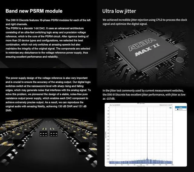 Alt view image 3 of 7 - D90 III Discrete Full Balance HiFi DAC Preamplifier - BT 5.1 Support LDAC PEQ Adjustment with Bluetooth Remote Control (Black)
