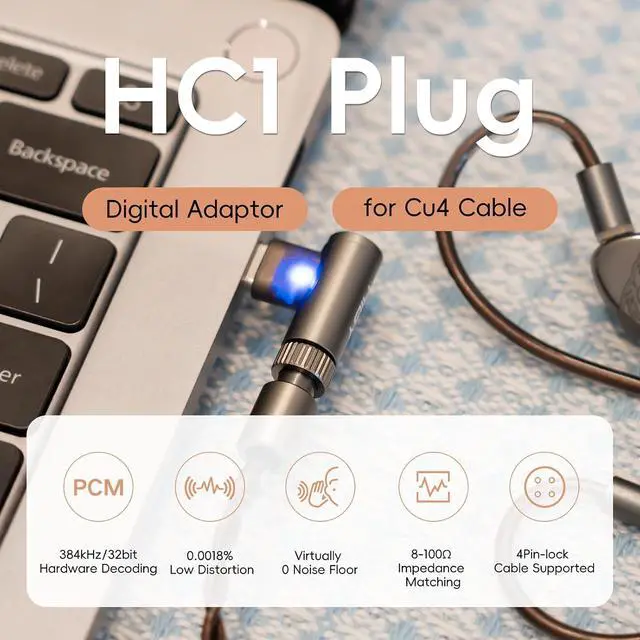 Alt view image 4 of 7 - HC1 Plug for Cu4 and Cu4 Cable