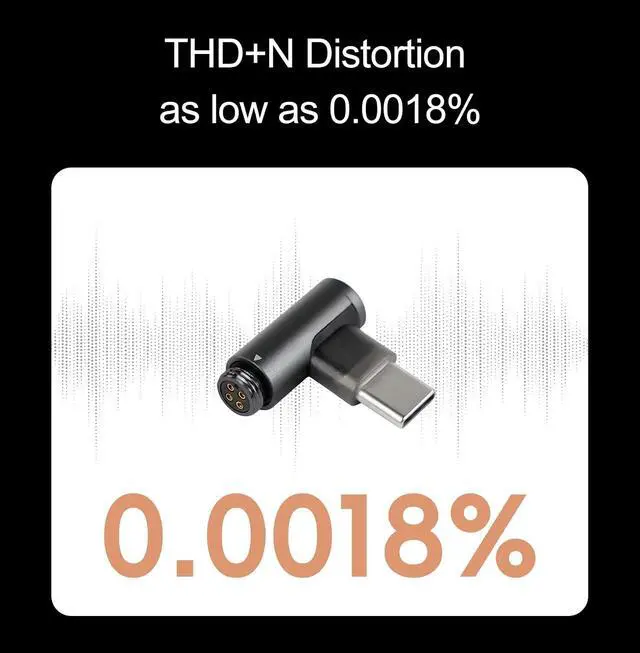 Alt view image 5 of 7 - HC1 Plug for Cu4 Cable HiFi Digital Adaptor PCM 384kHz/32bit 0.0018% Low Distortion 8-100 Impedance Matching 4Pin-Lock Cable