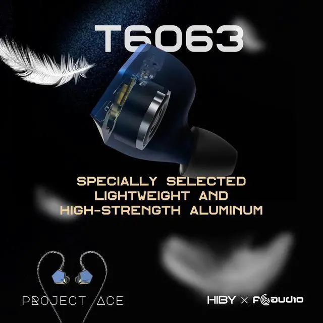Alt view image 6 of 7 - x FAUDIO Project Ace HiFi IEMs 12mm Mg-Alloy & Be-Plated Dynamic in-Ear Headphones Wired 3.5mm+4.4mm Plugs