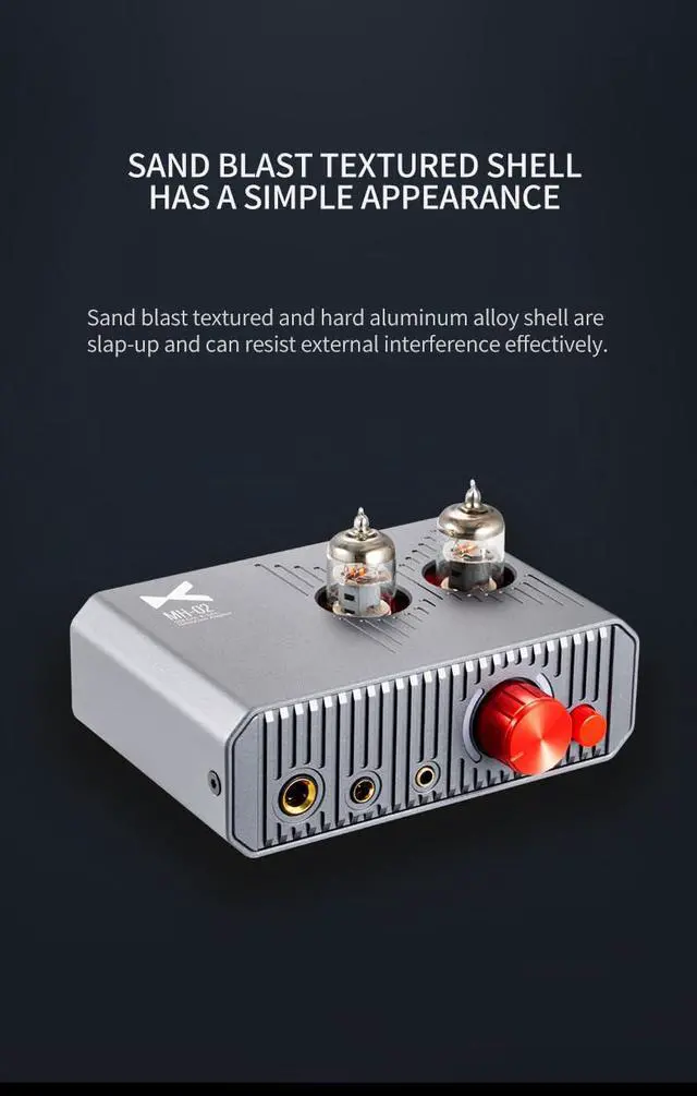 Alt view image 7 of 7 - MH-02 DAC Headphone Amplifier Combo, 6J1 Tube Preamp, 1300mW Powerful Output Class A amp, Two-Stage GAIN Switch USB C Input Support up to PCM32bit/ 384KHz and DSD256