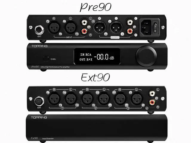 Alt view image 4 of 7 - Ext90 Input Extender with 3 Balanced inputs and 1 Analog Input for Pre90 A90 Discrete (Sliver)