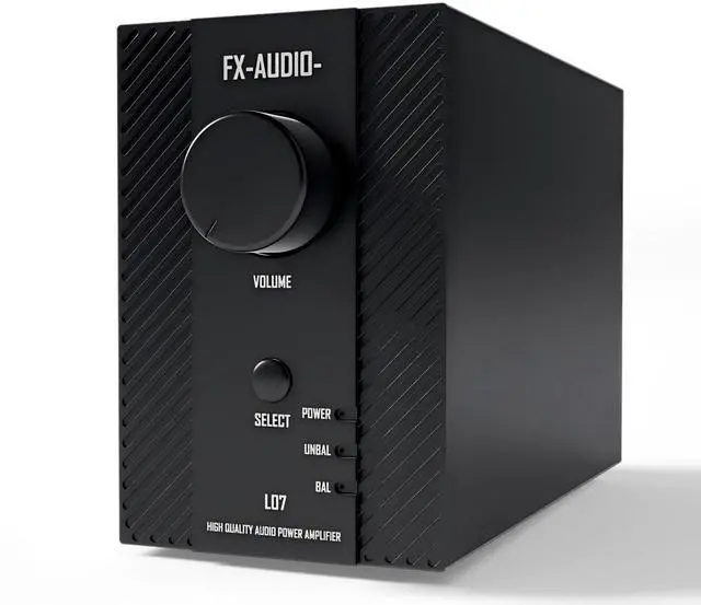 Main image of FX-Audio- L07 Stereo Audio Amplifier 200W x2 MA5332MS 2 Channel Class D Power Amp Bridgeable BTL 400W Hi-Fi Fully Balanced Amp for Passive Bookshelf Desktop Speakers Home Theater