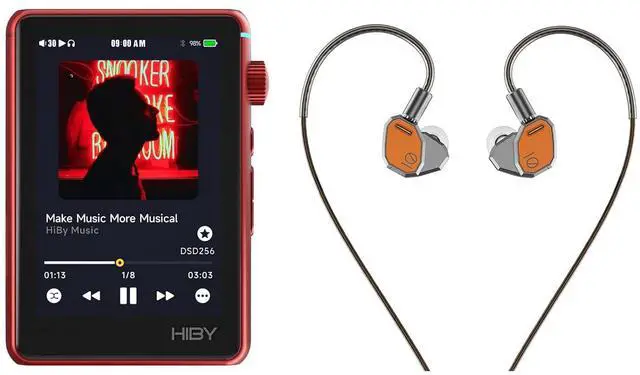 Main image of R3 II Hi Res Audio Player & Yacht10 IEM(Red)