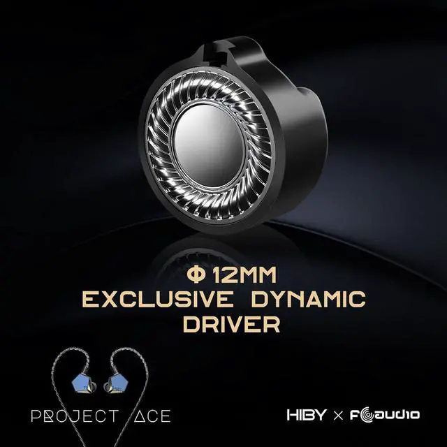 Alt view image 3 of 7 - x FAUDIO Project Ace HiFi IEMs 12mm Mg-Alloy & Be-Plated Dynamic in-Ear Headphones Wired 3.5mm+4.4mm Plugs
