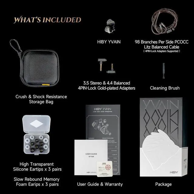 Alt view image 5 of 5 - R6 ProII 2025 Digital Audio Player & YVAIN Hi-Fi in-Ear Monitors