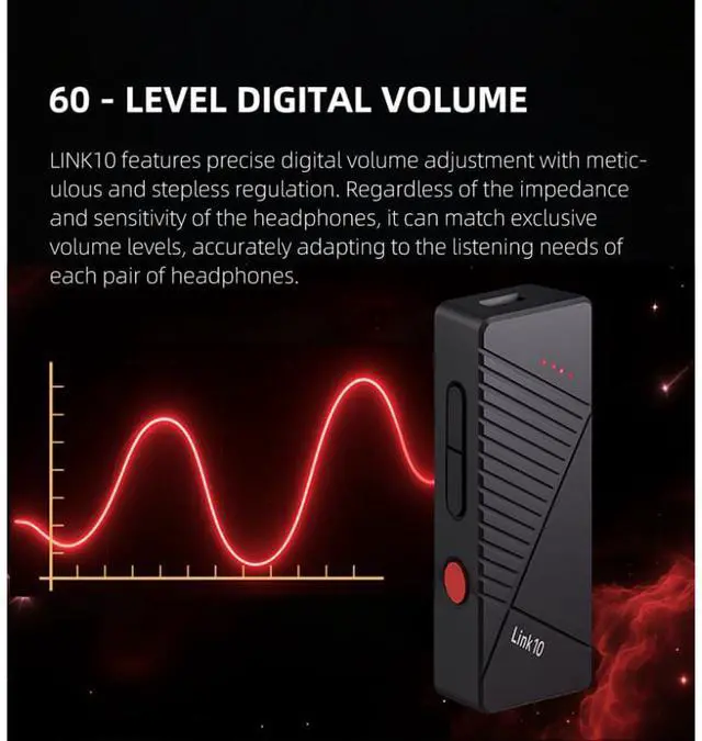 Alt view image 6 of 7 - LINK10 Portable Mini USB DAC Headphone Amplifier 3.5 and 4.4mm - Dual CS43131 HiFi DAC Chip 32Bit 384khz DSD256 1.0/2.0 Two USB Mode