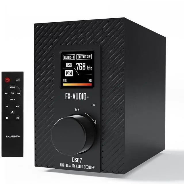 Main image of FX-Audio- DS07 DAC - ES9068AS XU216 Bluetooth 5.1 HiFi Full Balanced Decoder 32Bit/768kHz DSD512 Native MQA, with Remote Control