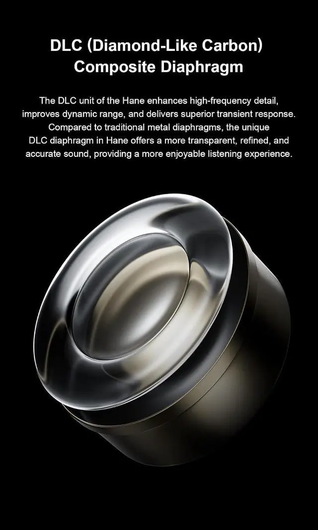 Alt view image 4 of 7 - Arpegear Hane in-Ear Monitor 10mm DLC Dynamic Driver IEM Earphones with 4 Position Dip Switch and 0.78 2Pin Detachable Cable