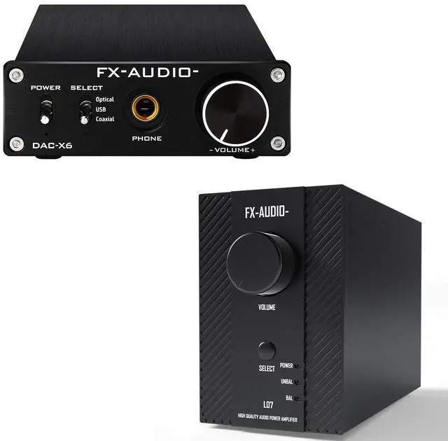 Main image of FX-Audio- DAC-X6 DAC Headphone amp and L07 200Wx2 Stereo Audio Amplifier