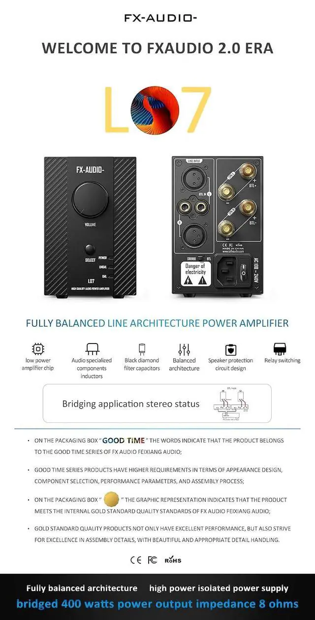 Alt view image 6 of 7 - FX-Audio- DAC-X6 DAC Headphone amp and L07 200Wx2 Stereo Audio Amplifier