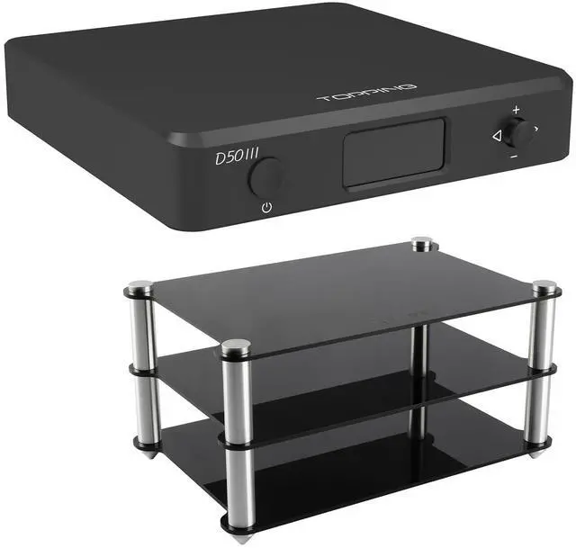 Main image of D50 III DAC Preamplifier and Mini Audio Component Rack