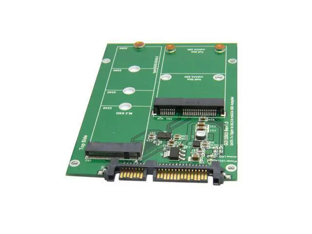 Alt view image 2 of 7 - 2 in 1 Combo Mini PCI- E 2 Lane M.2 NGFF & mSATA SSD to SATA 3.0 III Adapter Converter PCBA