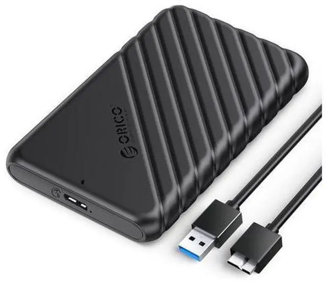 Alt view image 2 of 7 - 2.5 inch External Hard Drive Enclosure + 2.5 SSD SATA to 3.5 Hard Drive Adapter Internal Drive Bay Converter Mounting Bracket
