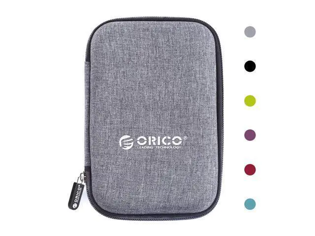 Alt view image 5 of 7 - 2.5 inch External Hard Drive Enclosure USB 3.0 to 7/9.5mm SATA III + Waterproof Shockproof Storage Carrying Case Bag