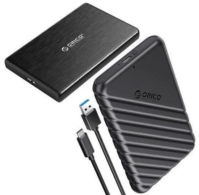 Main image of 2.5 inch External Hard Drive Enclosure USB C to SATA III for 7mm and 9.5mm SATA HDD SSD with USB 3.0 Hard Drive case