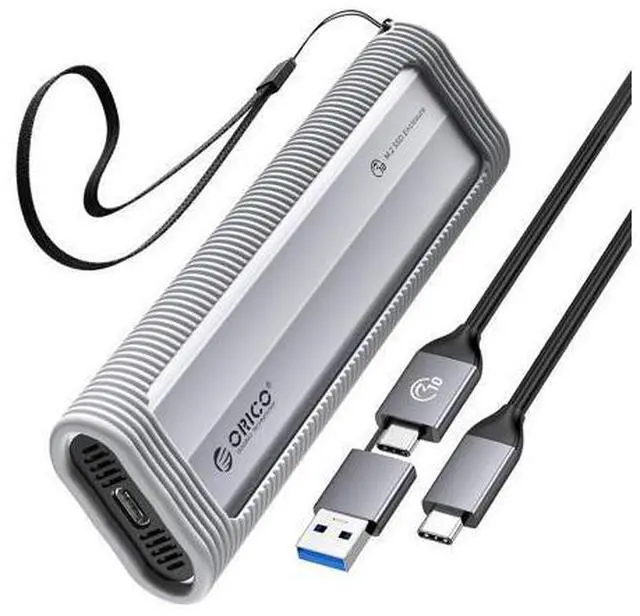 Main image of Aluminum M.2 NVMe SSD Enclosure, USB 3.2 Gen 2(10Gbps ) to Tool-Free NVMe PCI-E M.2 SSD Case, Support UASP for M/B&M Keys Size 2230/2242/2260/2280