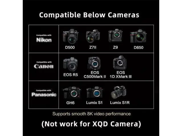 Alt view image 4 of 7 - CFexpress Type-B to NVME 2230 Memory Card Kit Case CFE CFB NGFF M-Key Adapter Compatible with XS Camera 8K RAW PCIe Expansion