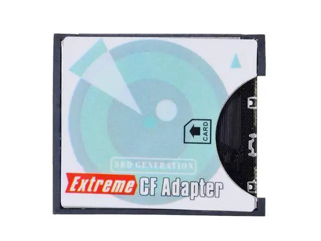 Alt view image 7 of 7 - Camera SD SDHC SDXC to High-Speed Extreme Compact Flash CF Type I Memory Card Adapter