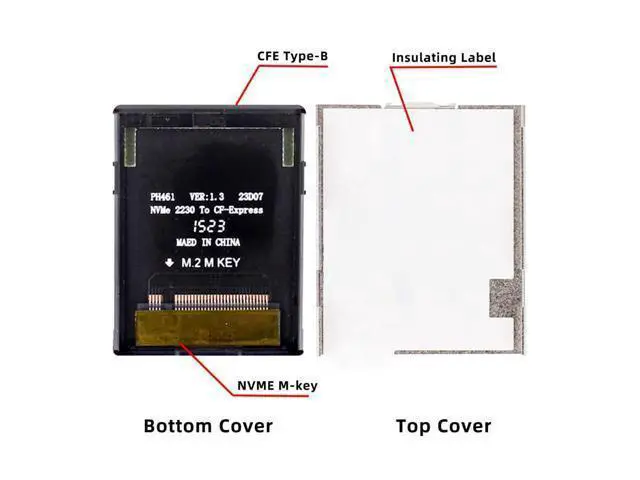 Alt view image 2 of 7 - CFexpress Type-B to NVME 2230 Memory Card Kit Case CFE CFB NGFF M-Key Adapter Compatible with XS Camera 8K RAW PCIe Expansion