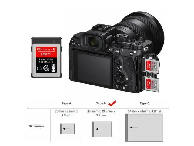 Alt view image 7 of 7 - CFexpress Type-B to NVME 2230 Memory Card Kit Case CFE CFB NGFF M-Key Adapter Compatible with XS Camera 8K RAW PCIe Expansion