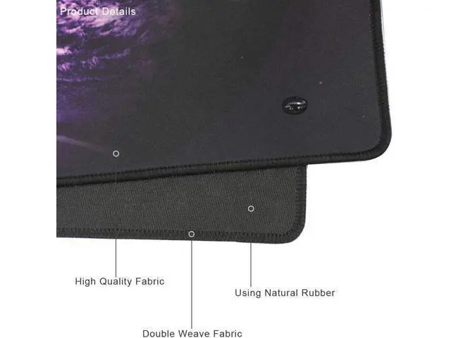 Alt view image 4 of 7 - Cmhoo XXL Professional Large Mouse Pad & Computer Game Mouse Mat (35.4x15.7x0.1IN, Sky Planet)