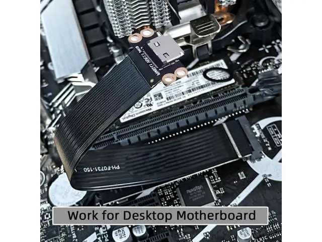 Alt view image 7 of 7 - 2280 NGFF PCI-E4.0 M.2 M-Key to Oculink SFF-8612 SFF-8611 Host Cable 15cm for NVME U.2 SSD Egpu