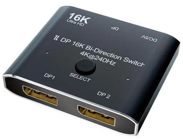 Main image of DisplayPort 2.1 8K 10K 16K DP Video Switch Bi-Direction Ultra HD 8K@120Hz 4K@240Hz Splitter Converter for Multiple Source and displays