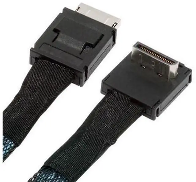Main image of Down Angled 90 Degree OcuLink PCIe 4.0 PCI-Express SFF-8611 4i to SFF-8611 Data Active Cable for eGPU SSD 80cm
