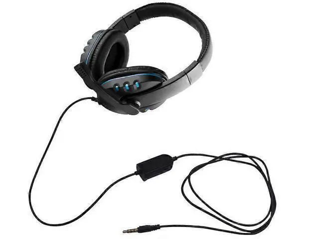 Alt view image 2 of 5 - 3.5mm Gaming Headset with Mic, Over-Ear Noise Isolating Headphones, Volume Control, Compatible with PC, PS4, Xbox One (Black)