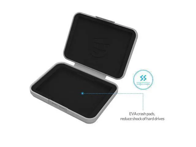 Alt view image 5 of 7 - External Hard Drive Case for 3.5 Inch HDD/SSD 5 Packs Portable Hard Drive Carrying Protective Storage Box Anti-Static and Shockproof -PHX5S