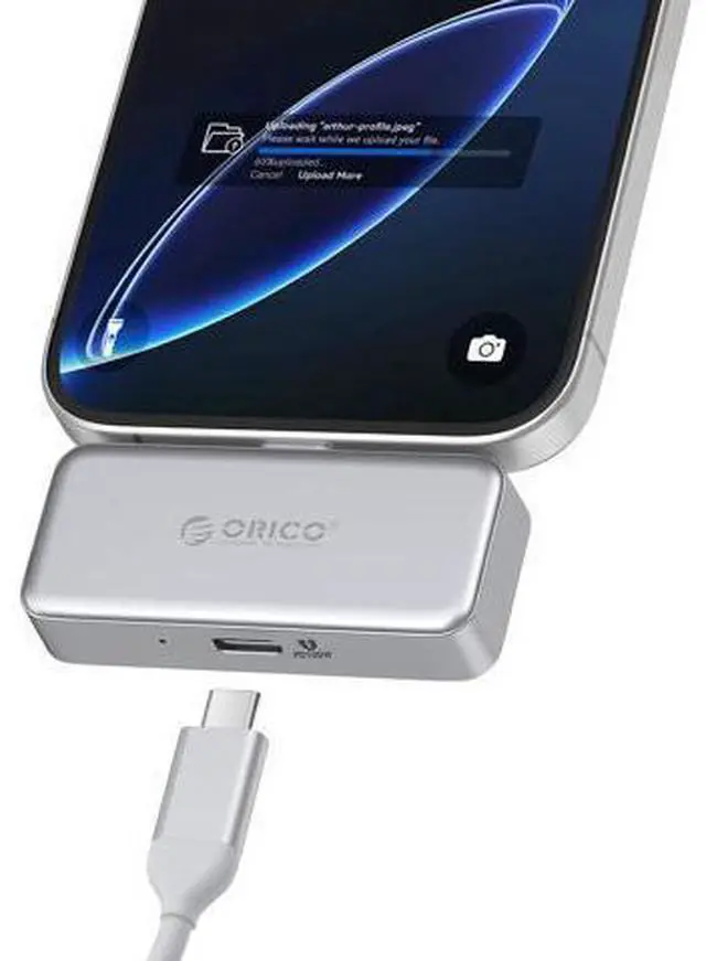 Main image of External SSD 64GB - Aluminum Alloy Portable SSD with PD 100W Fast Charging, Direct Plug Design, 90MB/s Portable SSD, Reliable Storage for iPhone 17, Tablets & Laptops - S5