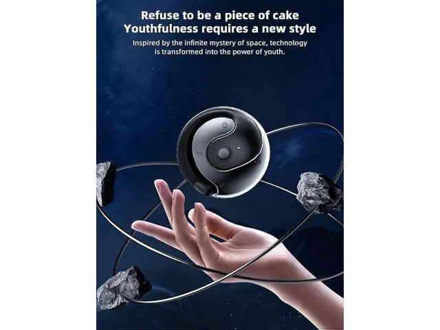 Alt view image 2 of 5 - AI Translation Headset Wireless Open-Ear Bluetooth Ear Hook, 36H Battery, 144 Languages Real-Time Translator (White)