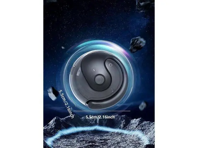 Alt view image 4 of 5 - AI Translation Headset Wireless Open-Ear Bluetooth Ear Hook, 36H Battery, 144 Languages Real-Time Translator (White)