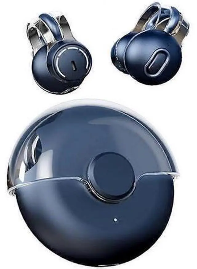 Main image of Blue Sports Open Ear Earbuds - Wireless Clip-On Bone Conduction Headphones, 5H Play