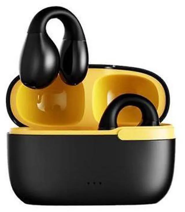 Main image of Bluetooth 5.3 Ear Clip Bone Conduction Headset - Open Ear, Waterproof for Sports & Work (Black)