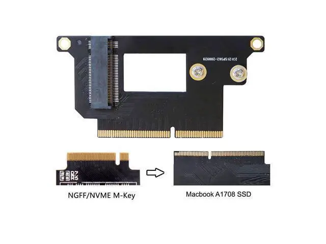 Alt view image 5 of 7 - M.2 NGFF M-Key NVME SSD Convert Card fit for Mac Pro 2016 2017 13" A1708