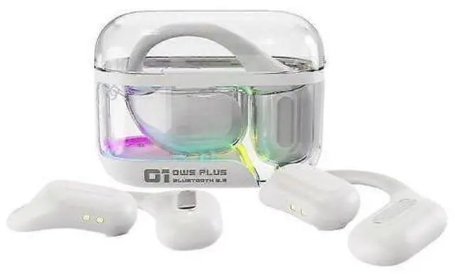 Main image of Bluetooth 5.3 Open-Ear Headphones, 18H Playtime Noise Cancelling, Sweatproof for Running/Fitness (White)