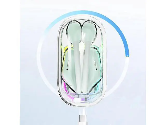Alt view image 3 of 5 - Bluetooth 5.3 Open-Ear Headphones, 18H Playtime Noise Cancelling, Sweatproof for Running/Fitness (White)