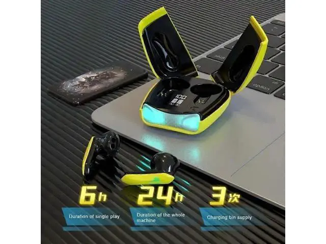 Alt view image 3 of 5 - Bluetooth 5.3 Wireless Earbuds - Low Latency Gaming & Music (Black)