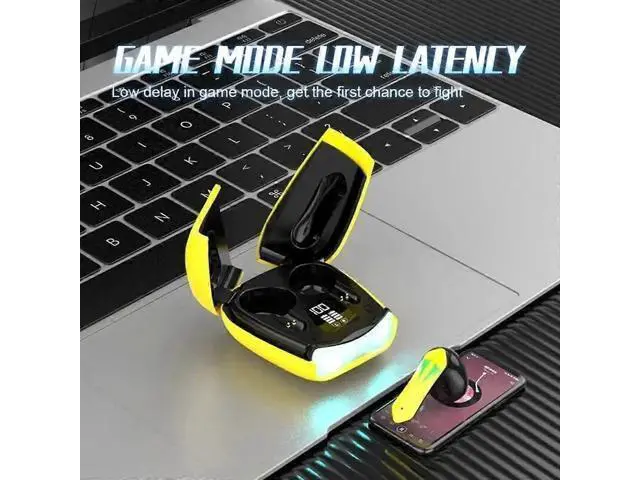 Alt view image 5 of 5 - Bluetooth 5.3 Wireless Earbuds - Low Latency Gaming & Music (Black)