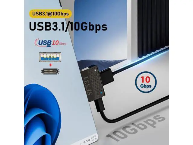 Alt view image 4 of 7 - Magnetic to USB3.1 Type-A & 15V Type-C USB-C Data Charge Adapter SF531 for Surface Pro9 Pro8 Pro7 Pro6 Pro X Go Book