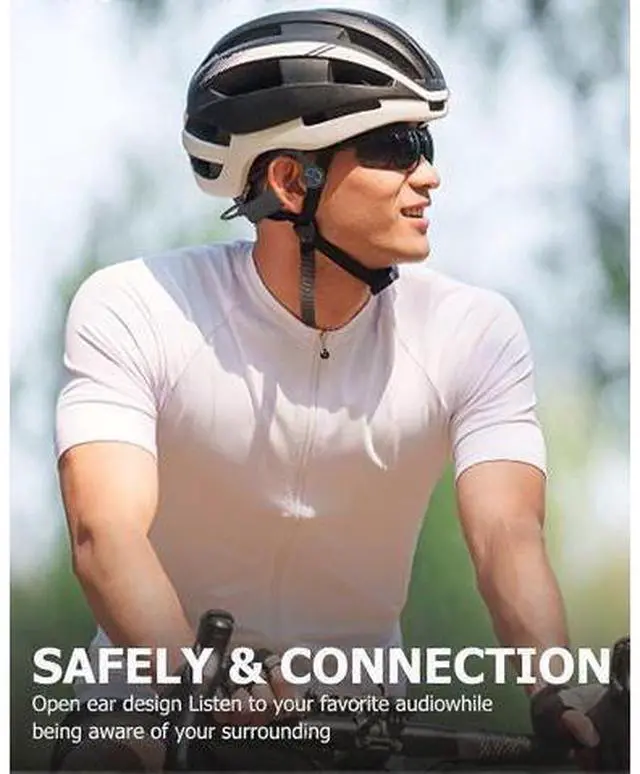 Alt view image 3 of 5 - Bluetooth Bone Conduction Headphones, IP67 Waterproof Open-Ear Wireless Sport Headset, 10H Battery
