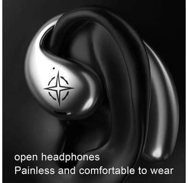 Alt view image 2 of 5 - BT 5.4 Open Ear Headphones Wireless | Dual Mode Low Latency Gaming & Music Earbuds, 25H Playtime