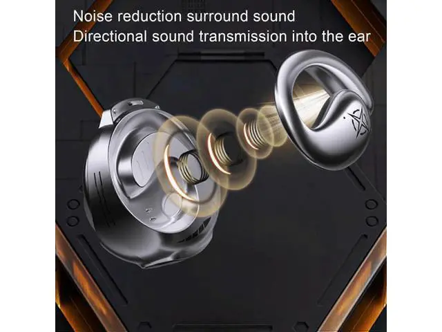 Alt view image 5 of 5 - BT 5.4 Open Ear Headphones Wireless | Dual Mode Low Latency Gaming & Music Earbuds, 25H Playtime