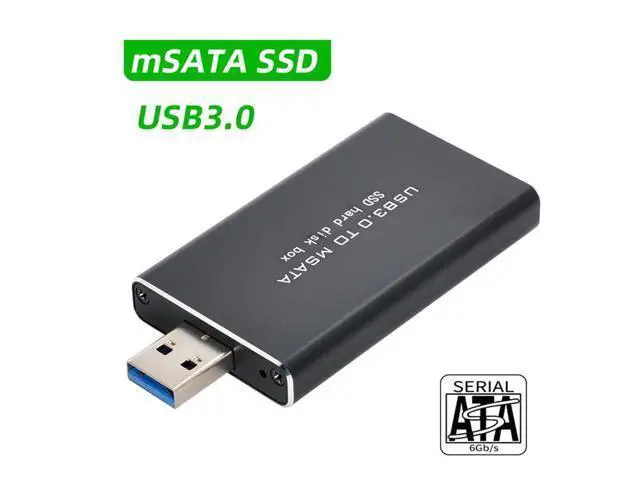 Alt view image 3 of 7 - Mini PCI-E mSATA to USB 3.0 External SSD PCBA Conveter Adapter Pen Driver Card with Case