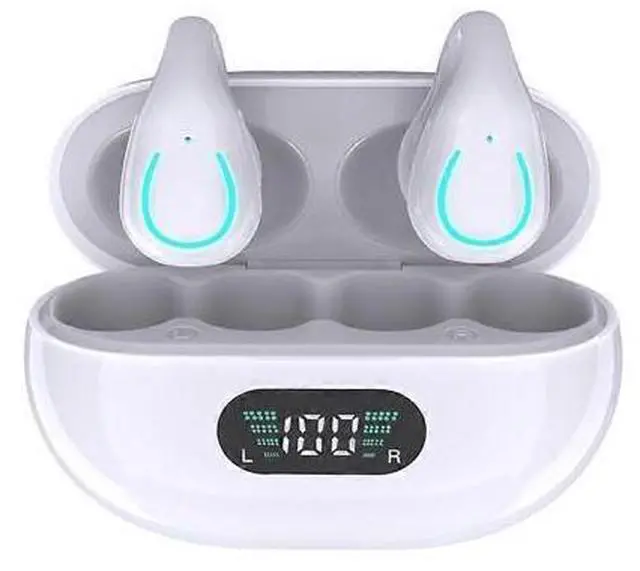 Main image of Clip-On Open Ear Bluetooth 5.3 Earbuds, 80H Playtime, IPX4 Waterproof Wireless Headphones for Running