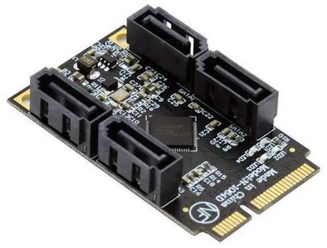 Main image of Mini PCI-E PCI Express to SATA 3.0 Four Ports Adapter Converter 6Gbps Hard Drive Extension Card for SSD