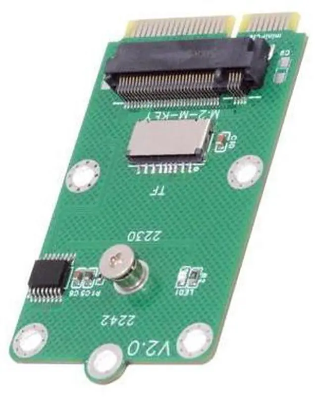 Main image of Mini PCI-E Riser Card Slot to TF Card USB2.0 & M.2 NGFF NVME Key-M SSD Adapter Compatible with NAS Industrial Control Motherboard